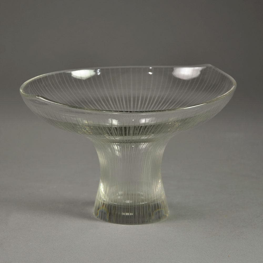 Tapio Wirkkala for Iittala, Finland, engraved glass vase F8250 - Freeforms
