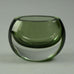 Tapio Wirkkala for Iittala "Sommerso" vase in gray and clear glass A1621 - Freeforms