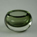 Tapio Wirkkala for Iittala "Sommerso" vase in gray and clear glass A1621 - Freeforms