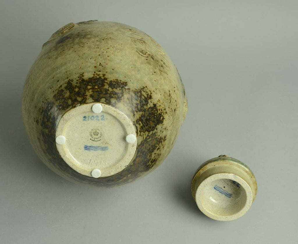 "The Four Evangelists" handled, lidded jar by Jais Nielsen for Royal Copenhagen N9821 - Freeforms