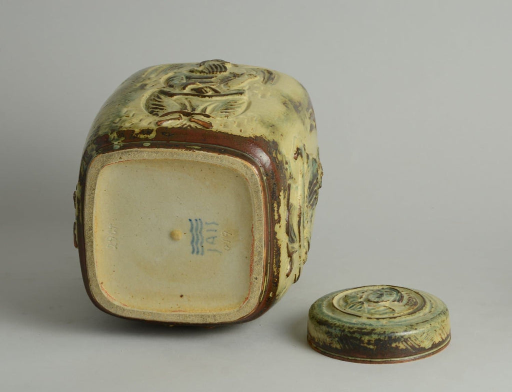 "The Four Prophets" Lidded jar by Jais Nielsen for Royal Copenhagen