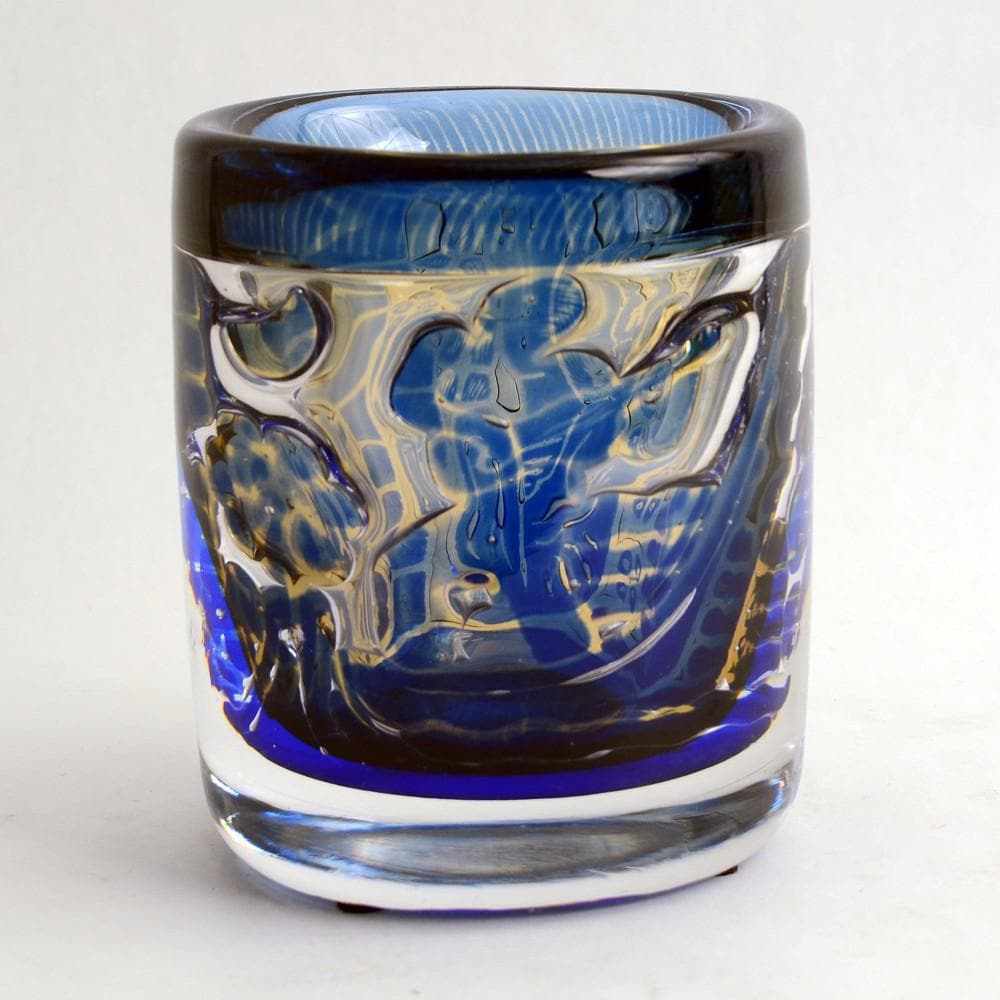 "The Gondolier" Glass ariel vase by Edvin Ohrstrom for Orrefors N8726 - Freeforms