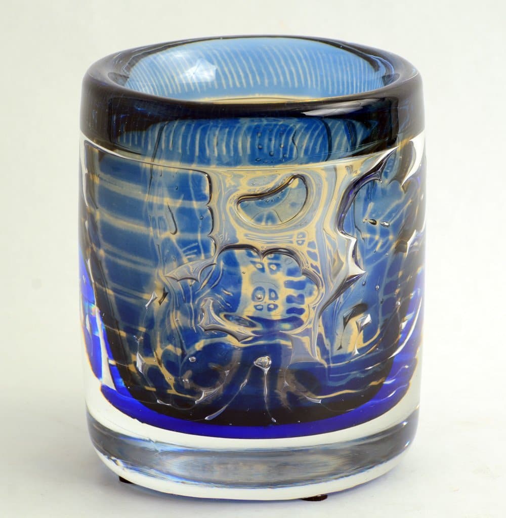 "The Gondolier" Glass ariel vase by Edvin Ohrstrom for Orrefors N8726 - Freeforms