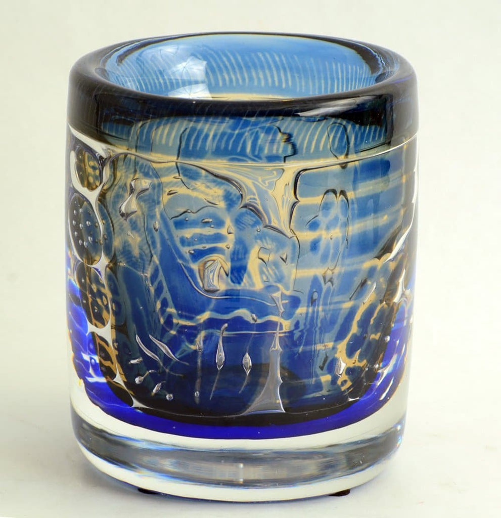 "The Gondolier" Glass ariel vase by Edvin Ohrstrom for Orrefors N8726 - Freeforms