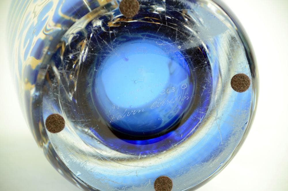 "The Gondolier" Glass ariel vase by Edvin Ohrstrom for Orrefors N8726 - Freeforms