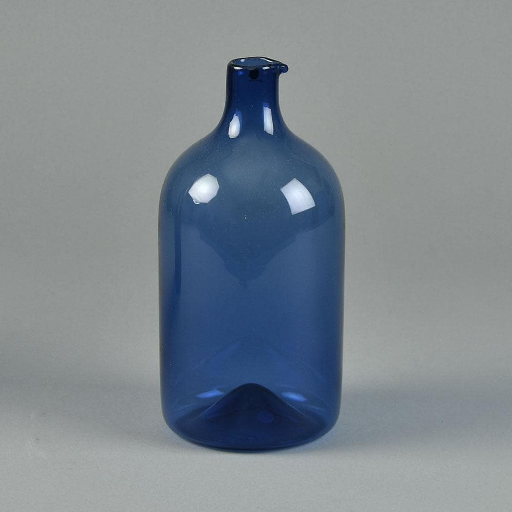 Timo Sarpaneva for Iittala "I-glass" decanter in blue F8170 - Freeforms