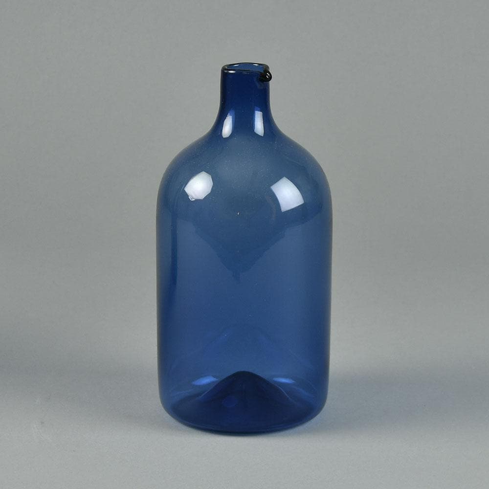 Timo Sarpaneva for Iittala "I-glass" decanter in blue F8170 - Freeforms