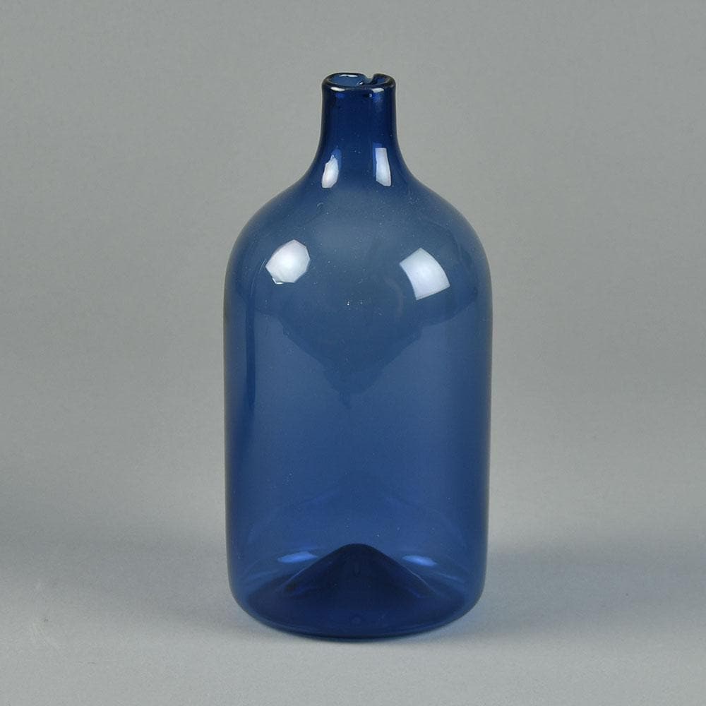 Timo Sarpaneva for Iittala "I-glass" decanter in blue F8170 - Freeforms