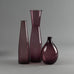 Timo Sarpaneva for Iittala, three purple "i-glass" decanters - Freeforms