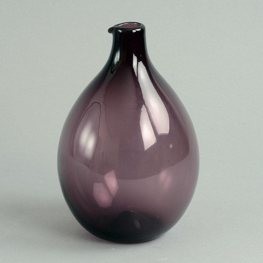 Timo Sarpaneva for Iittala, three purple "i-glass" decanters - Freeforms