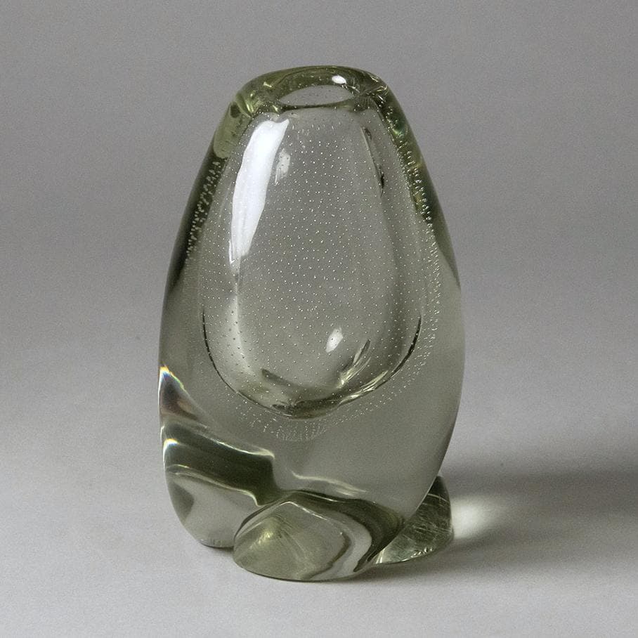 Two vases with control bubbles by Gunnel Nyman for Nuutäjarvi-Nottsjö - Freeforms