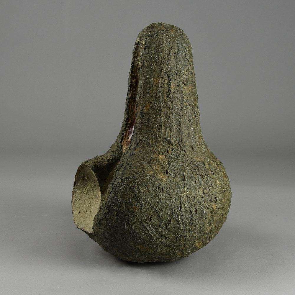 Tyra Lundgren, Sweden, abstract stoneware sculpture F8035 - Freeforms