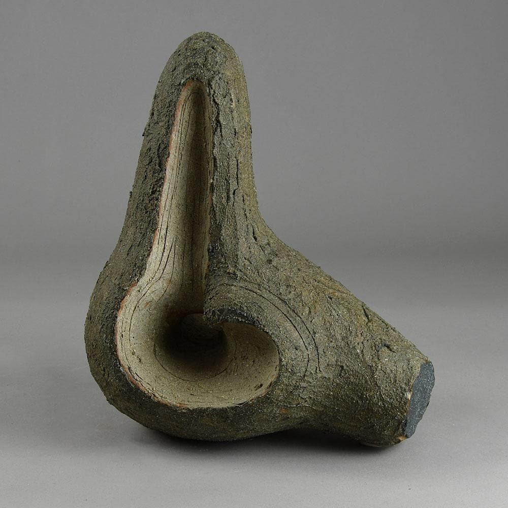 Tyra Lundgren, Sweden, abstract stoneware sculpture F8035 - Freeforms