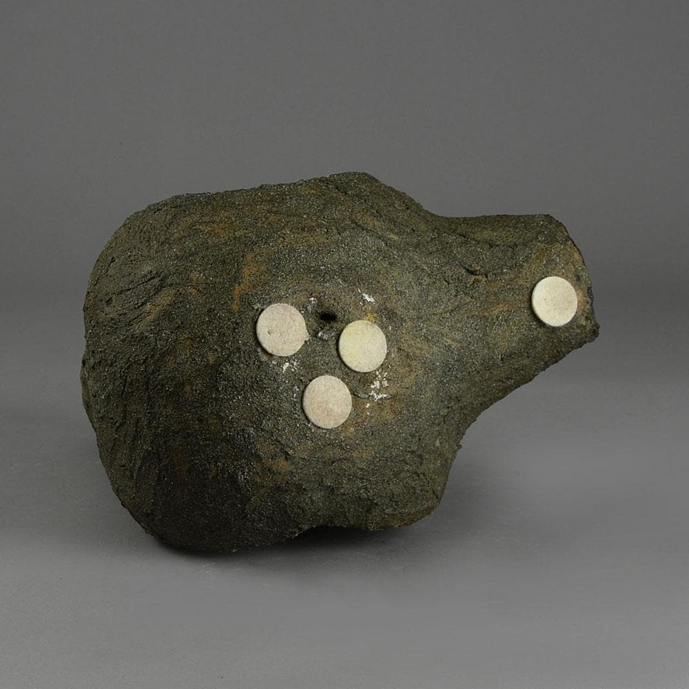 Tyra Lundgren, Sweden, abstract stoneware sculpture F8035 - Freeforms