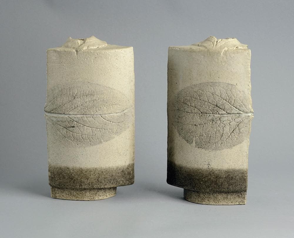 Unique pair of symmetrical vases by Antje Brüggemann-Breckwoldt B3404 - Freeforms