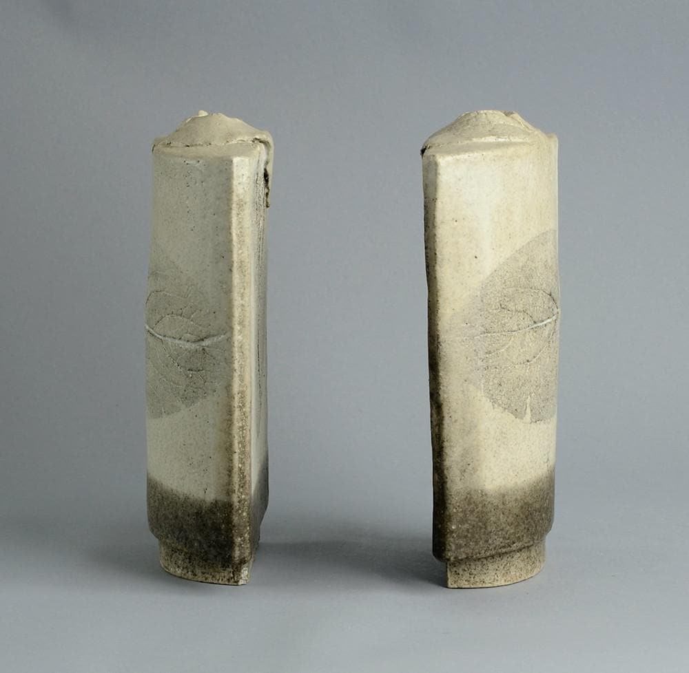 Unique pair of symmetrical vases by Antje Brüggemann-Breckwoldt B3404 - Freeforms