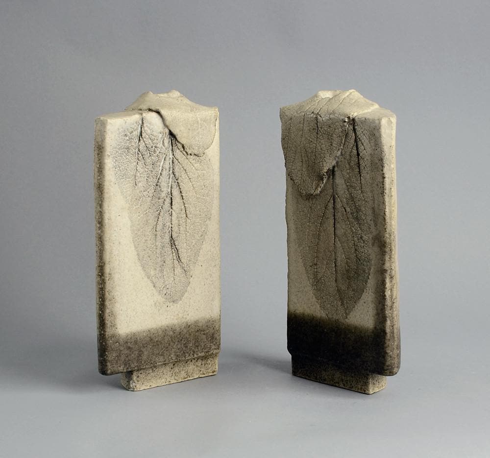 Unique pair of symmetrical vases by Antje Brüggemann-Breckwoldt B3404 - Freeforms