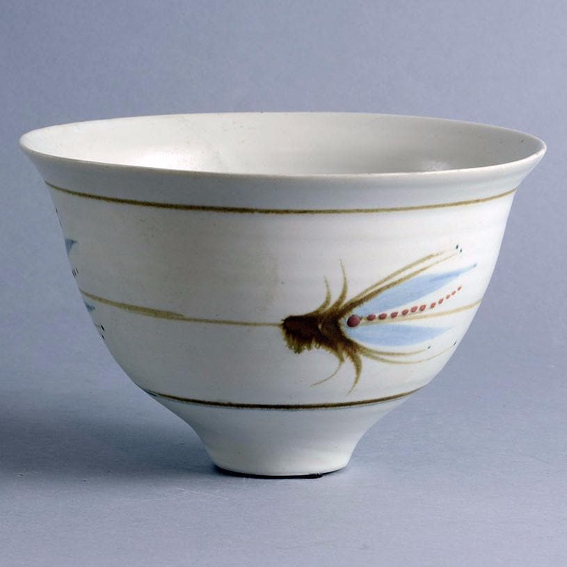 Unique porcelain bowl by David Leach N8146 - Freeforms