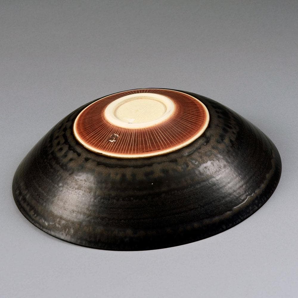 Unique porcelain bowl with matte metallic brown glaze by Peter Wills C5287 - Freeforms