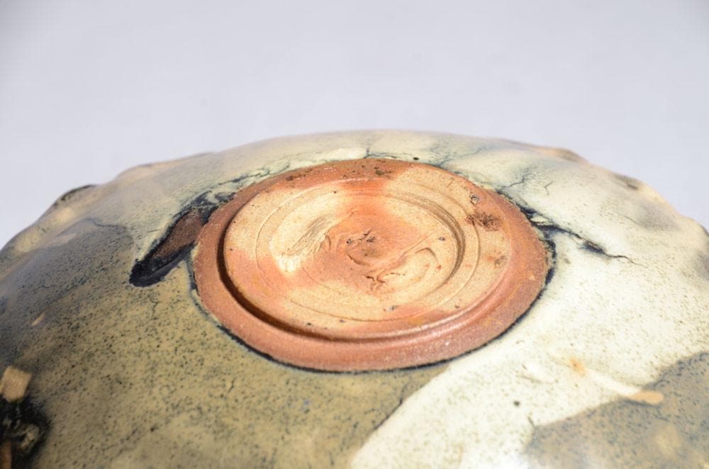 Unique stoneware bowl by Claude Champy N8216 - Freeforms