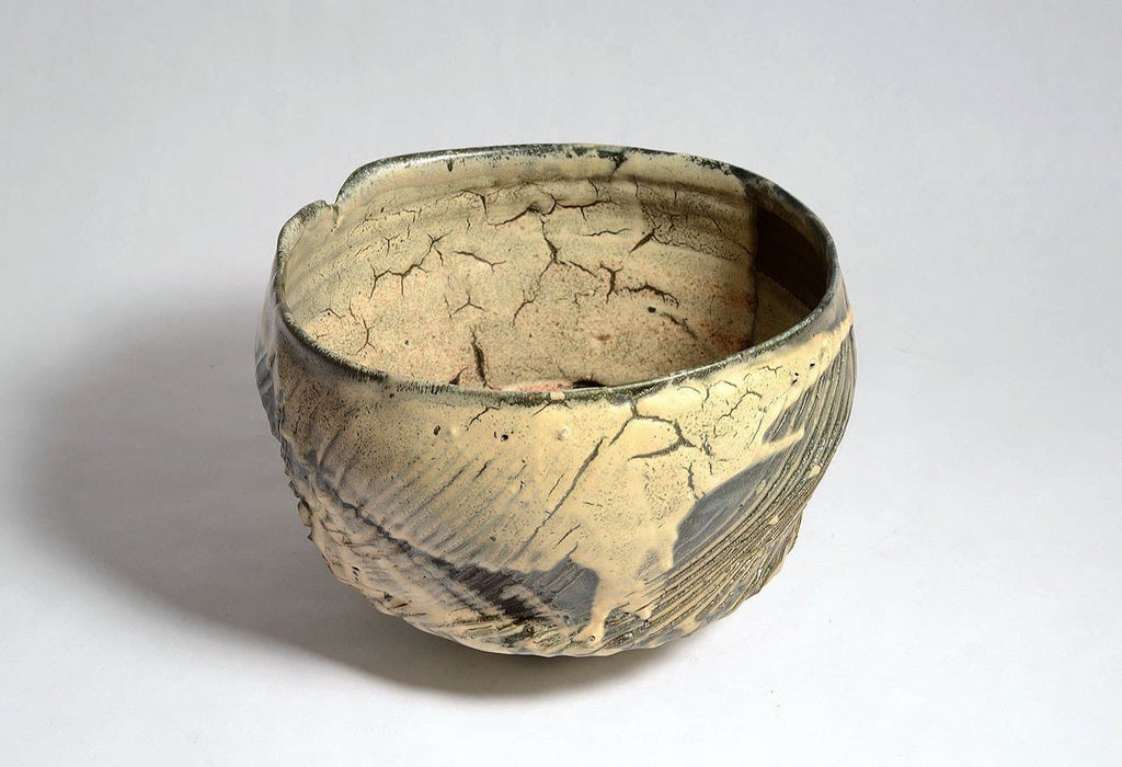 Unique stoneware bowl by Claude Champy N8216 - Freeforms