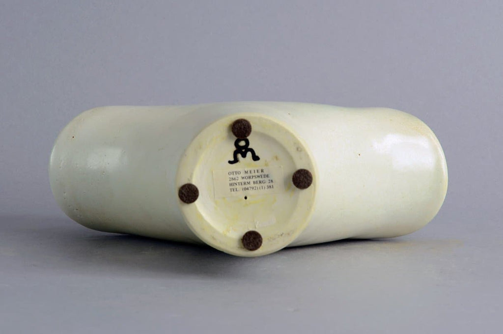 Unique stoneware candle holder by Otto Meier N7986 - Freeforms