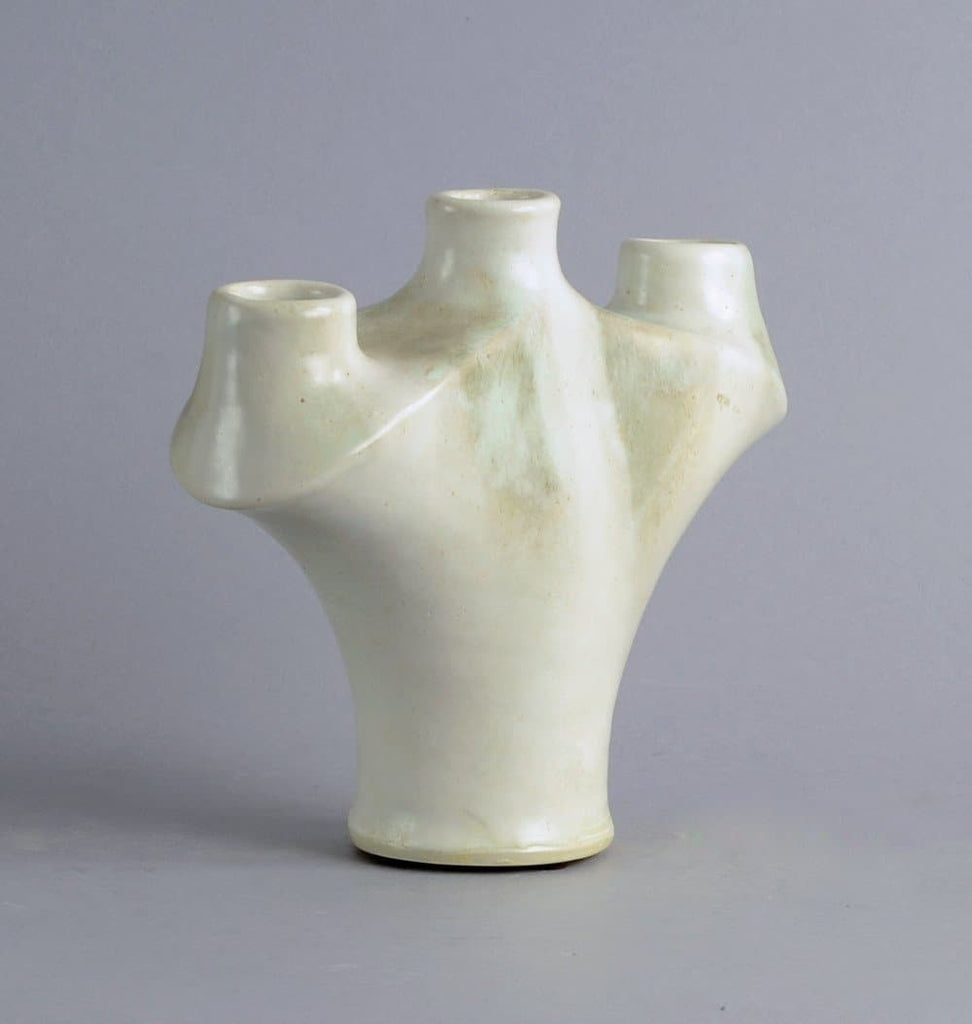 Unique stoneware candle holder by Otto Meier N7986 - Freeforms