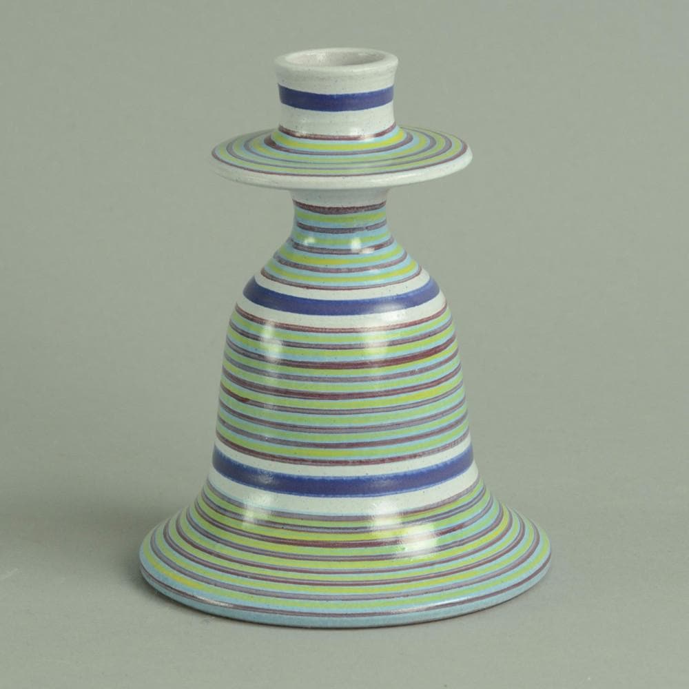 Unique stoneware candlestick by Stig Lindberg B3741 - Freeforms
