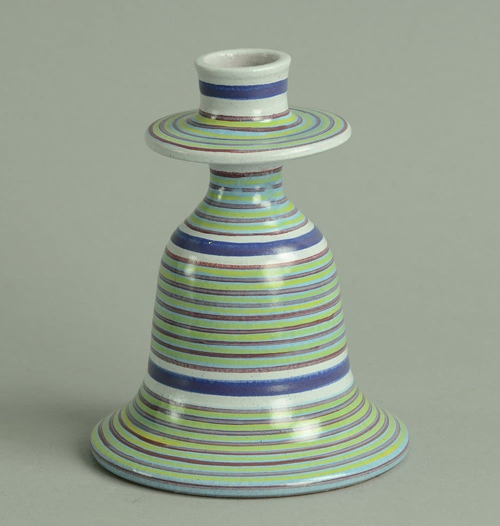 Unique stoneware candlestick by Stig Lindberg B3741 - Freeforms