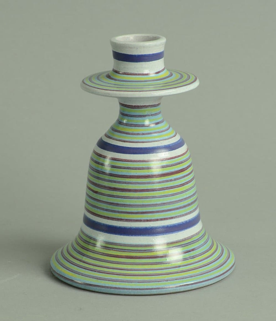 Unique stoneware candlestick by Stig Lindberg B3741 - Freeforms