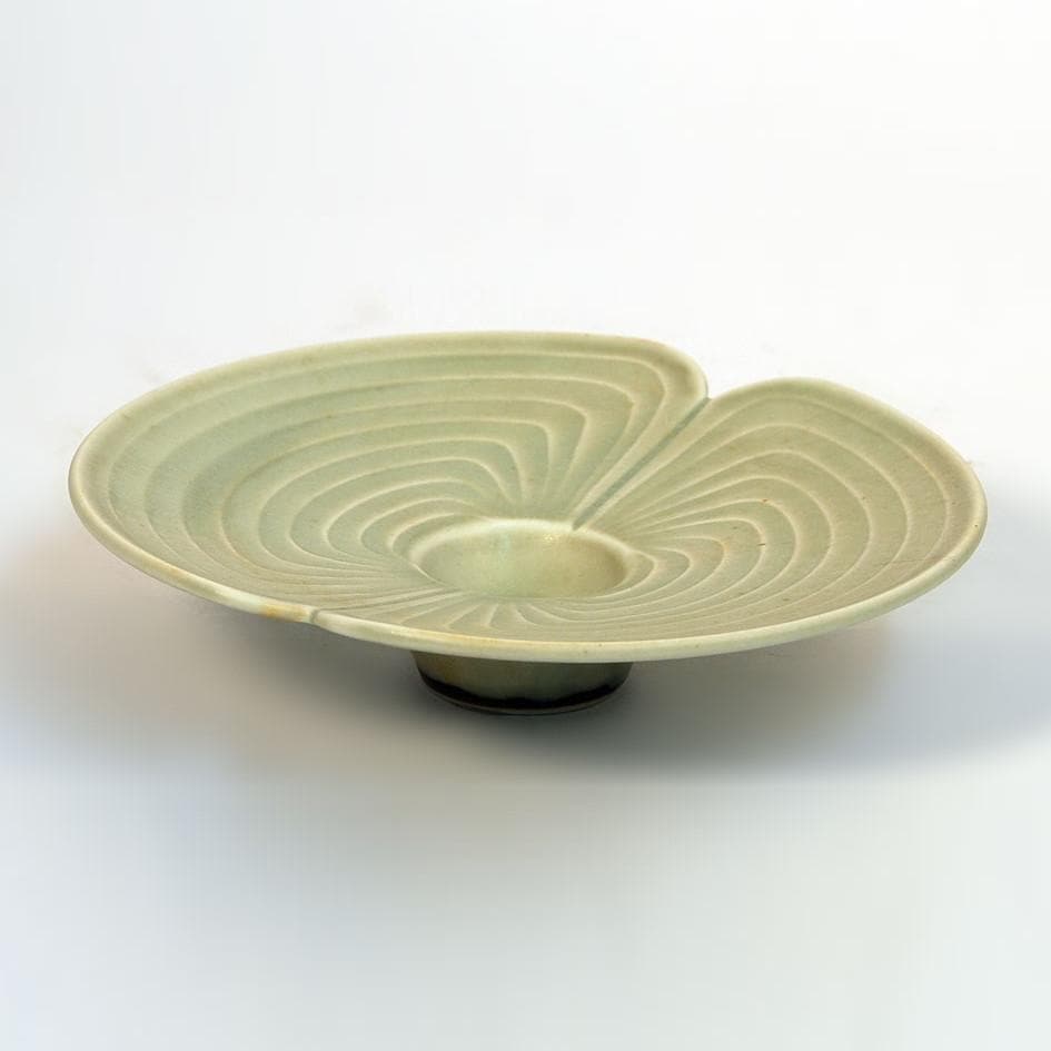 Unique stoneware dish by Karl Scheid N7700 - Freeforms