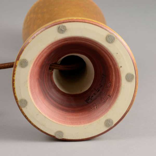 Unique stoneware lamp by Berndt Friberg D6233 - Freeforms