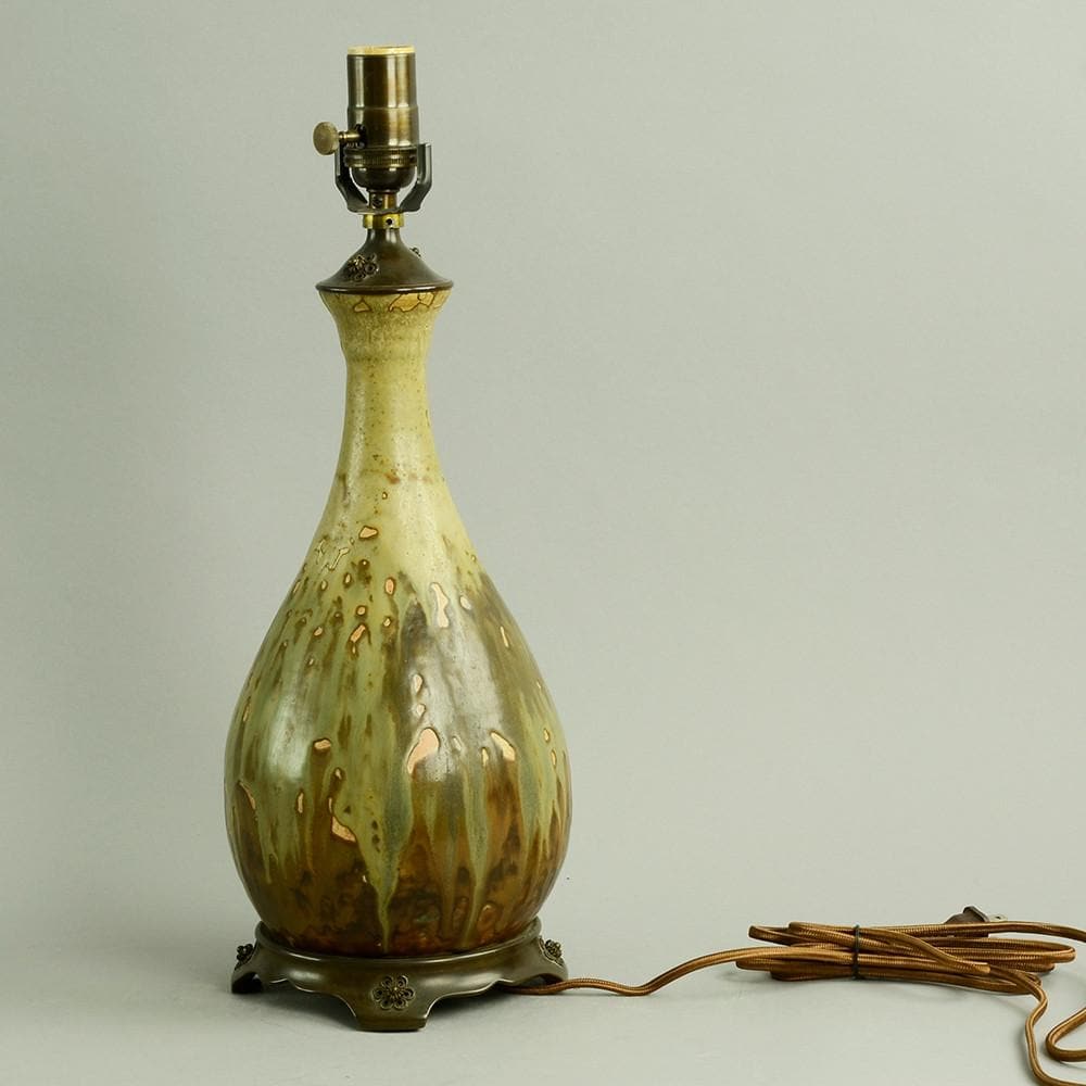 Unique stoneware lamp by Patrick Nordstrom N6275 - Freeforms