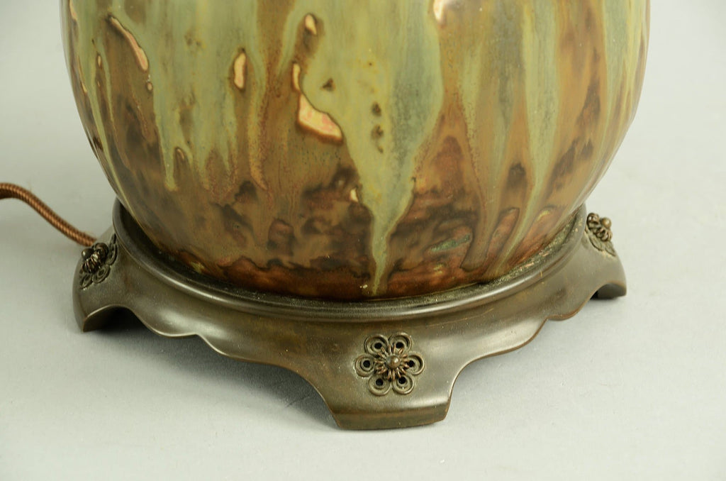 Unique stoneware lamp by Patrick Nordstrom N6275 - Freeforms