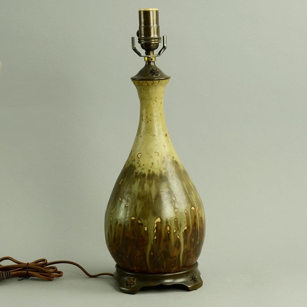 Unique stoneware lamp by Patrick Nordstrom N6275 - Freeforms