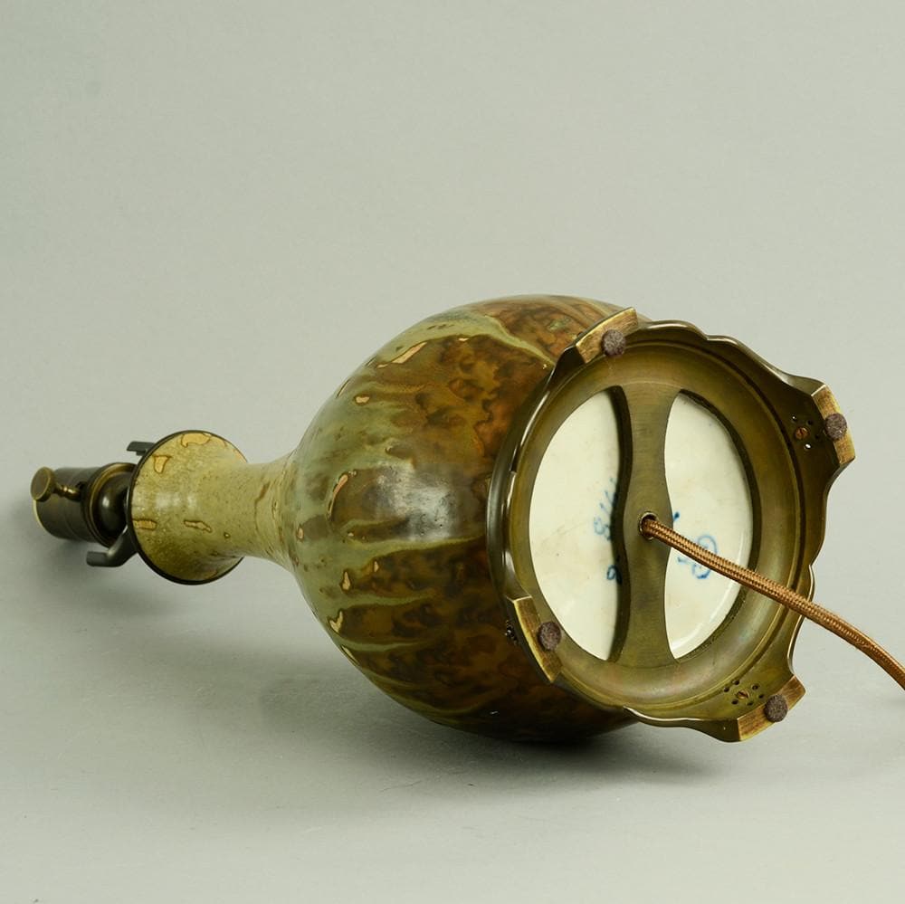 Unique stoneware lamp by Patrick Nordstrom N6275 - Freeforms