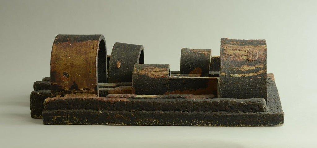 Unique stoneware sculptural plaque by Carl Harry Stalhane N5444 - Freeforms