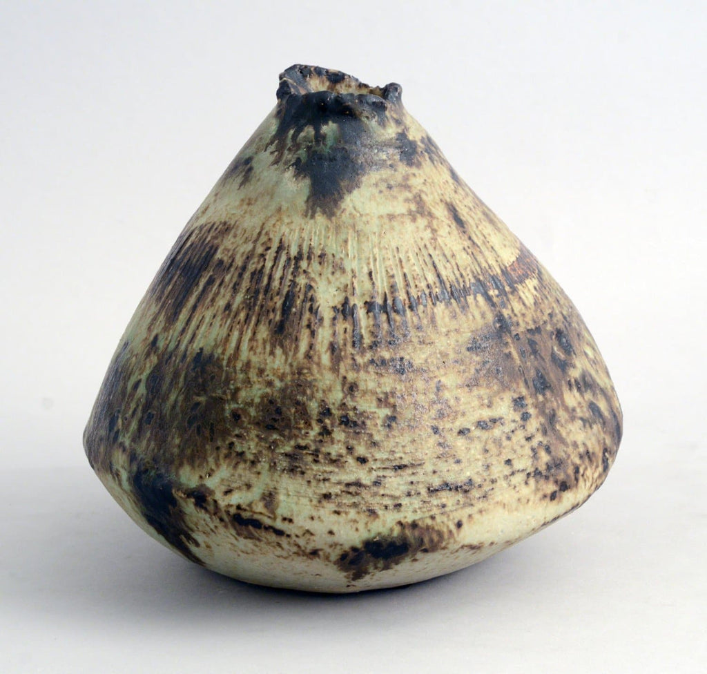 Unique stoneware sculptural vessel by Robert Sturm N9070 - Freeforms