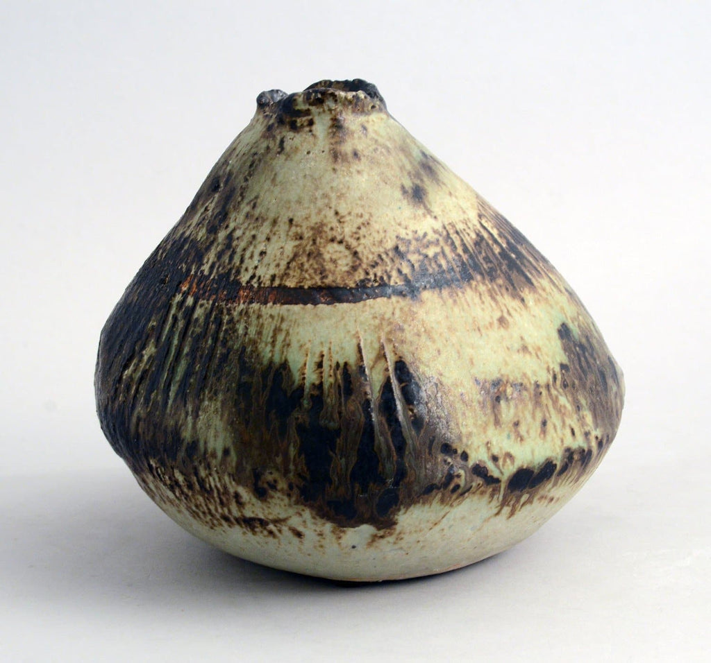 Unique stoneware sculptural vessel by Robert Sturm N9070 - Freeforms