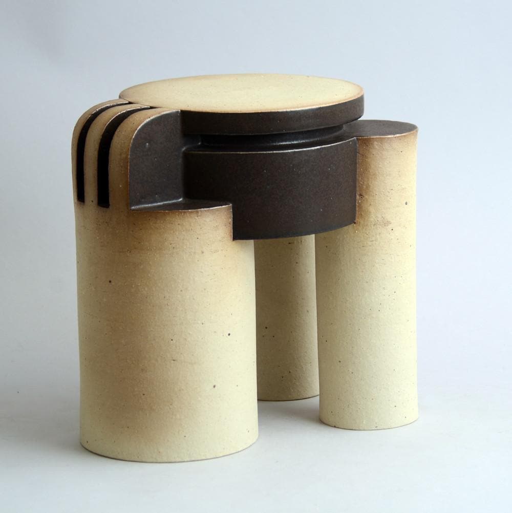 Unique stoneware sculpture by Fritz Vehring N8958 - Freeforms