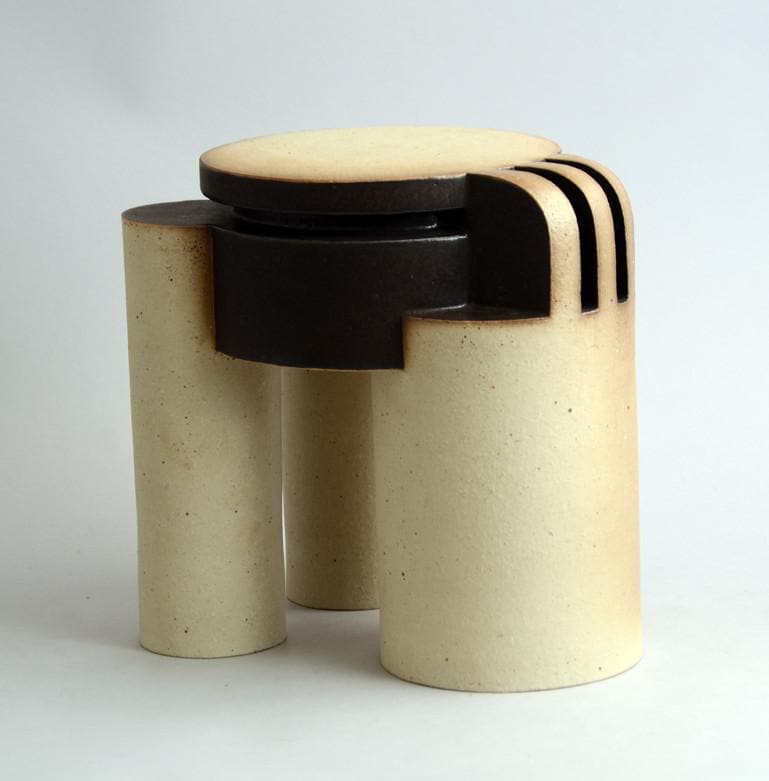 Unique stoneware sculpture by Fritz Vehring N8958 - Freeforms