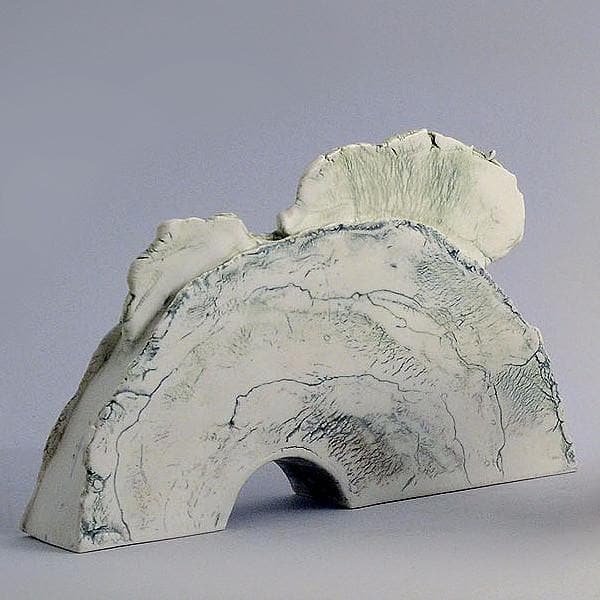 Unique stoneware sculpture by Mary White N8954 - Freeforms