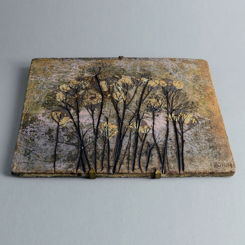 Unique stoneware tile by Francesca Mascitti Lindh A1826 - Freeforms
