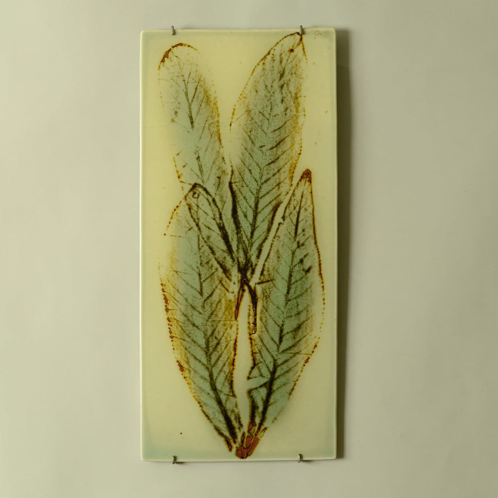 Unique stoneware tile by Toini Muona N8304 - Freeforms