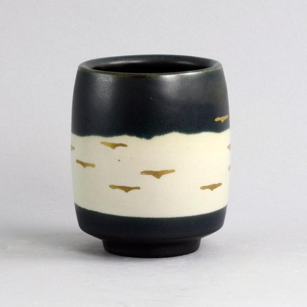 Unique stoneware vase by Antje Brüggemann Breckwoldt N6798 - Freeforms