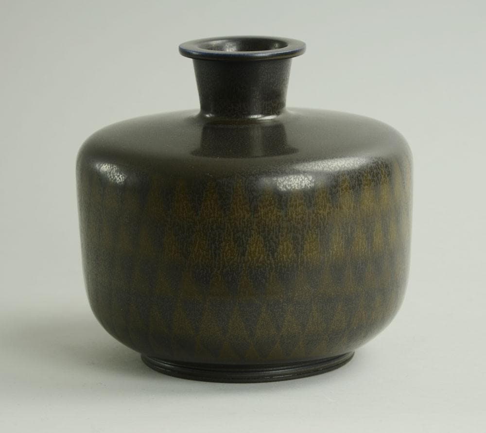 Unique stoneware vase by Berndt Friberg B3034 - Freeforms