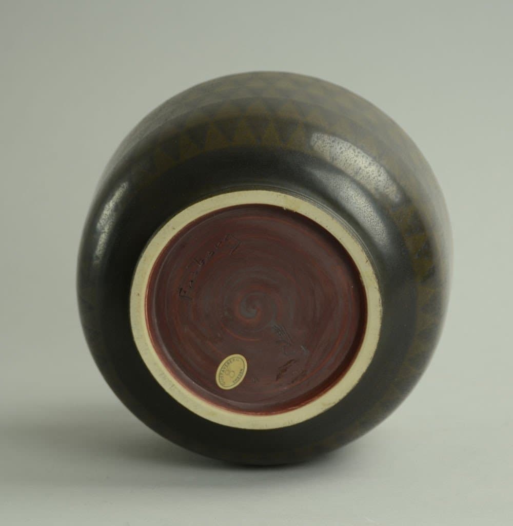 Unique stoneware vase by Berndt Friberg B3034 - Freeforms