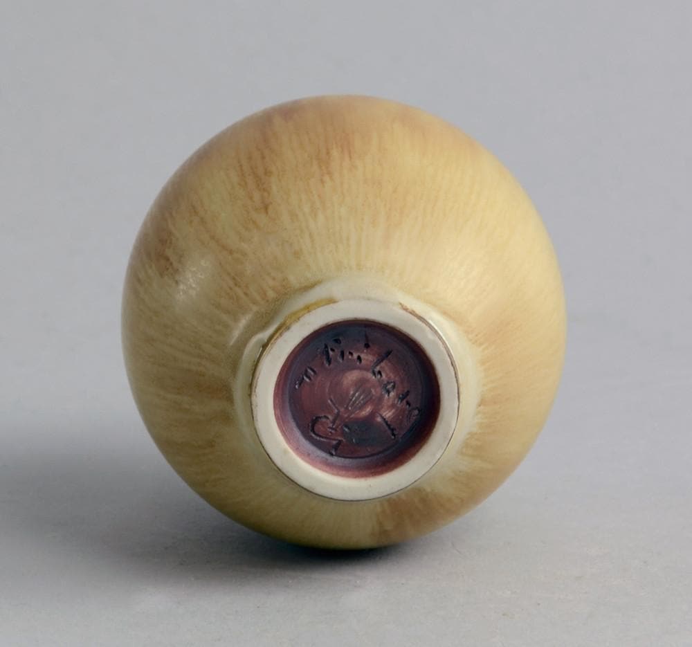 Unique stoneware vase by Berndt Friberg B3218 - Freeforms