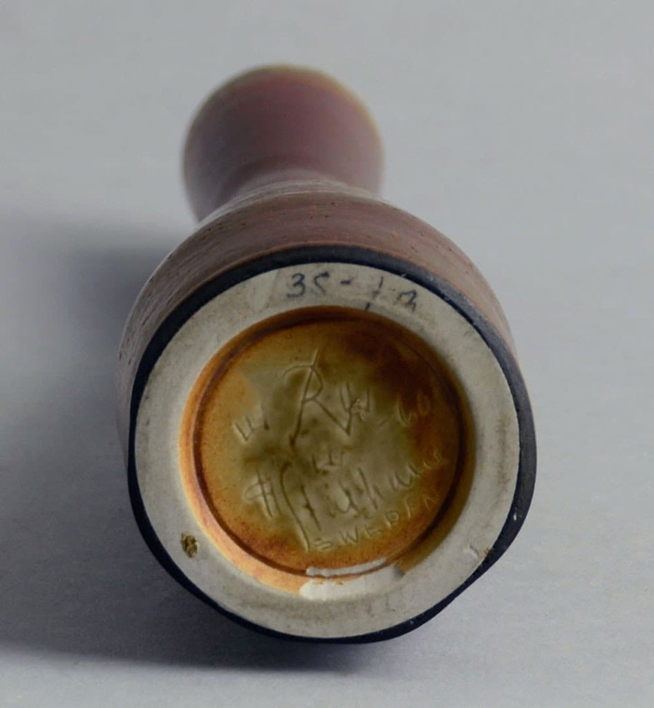 Unique stoneware vase by Carl Harry Stalhane N9224 - Freeforms