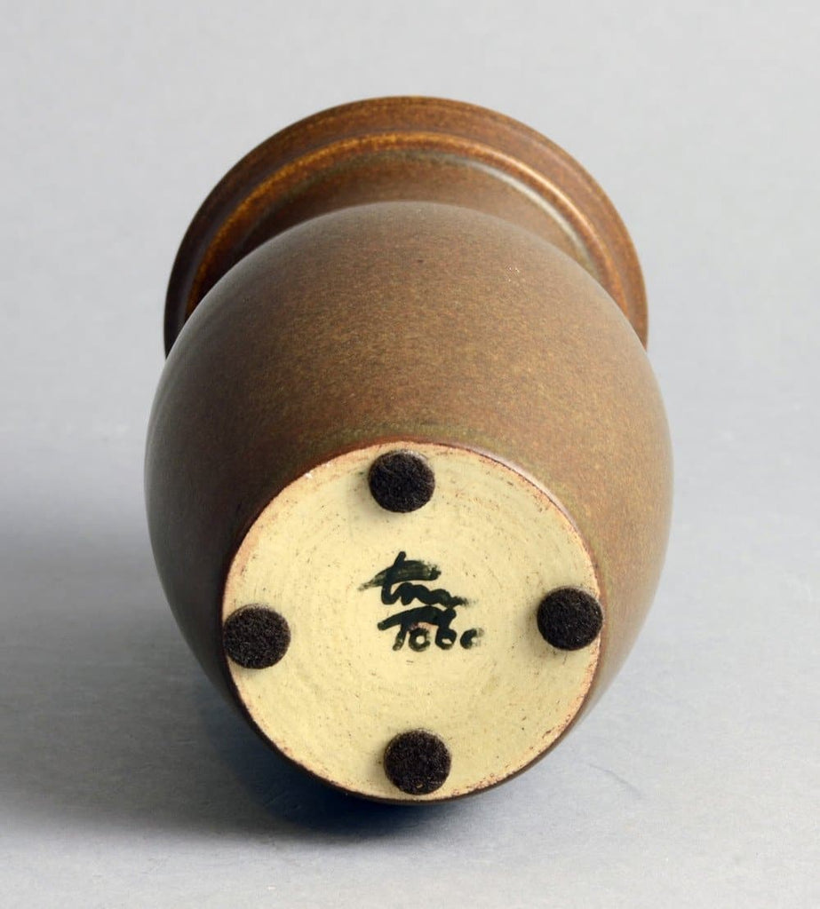 Unique stoneware vase by Erich and Ingrid Triller A1008 - Freeforms